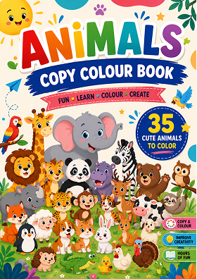 Animals Copy Colour Book cover